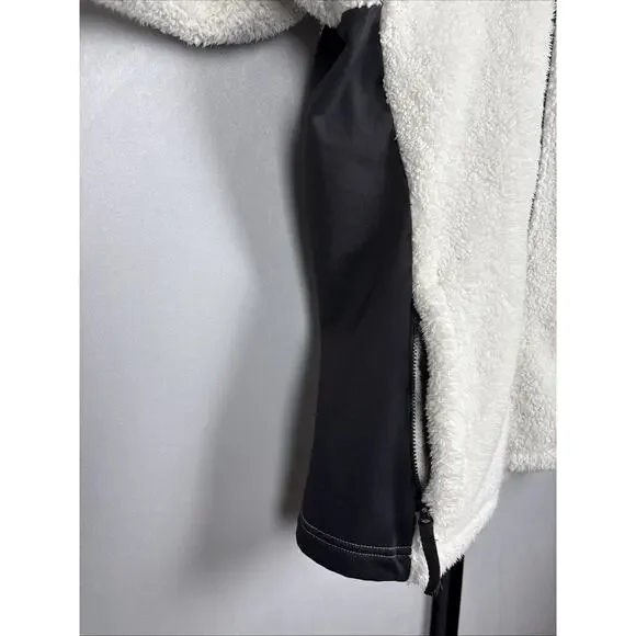 Helly Hansen Fleece Jacket Women's Small White High Pile Full Zip Stretch Panels - Picture 5 of 12